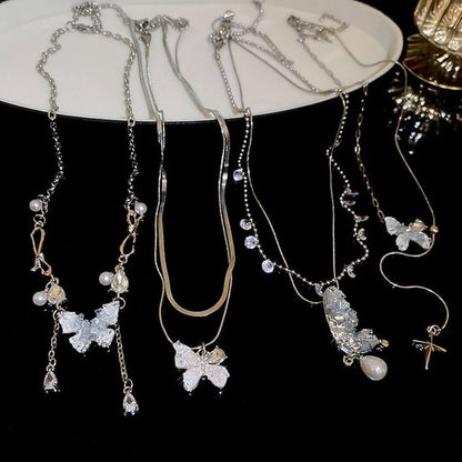 Layered Butterfly Necklace
