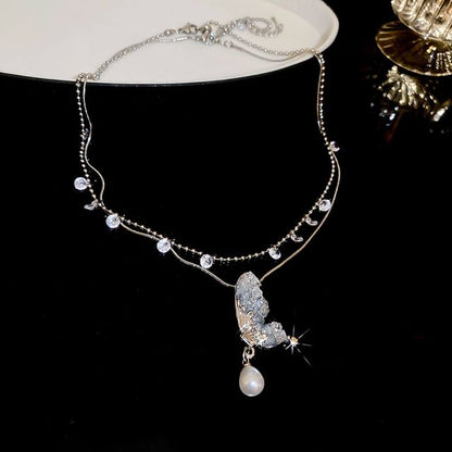 Layered Butterfly Necklace