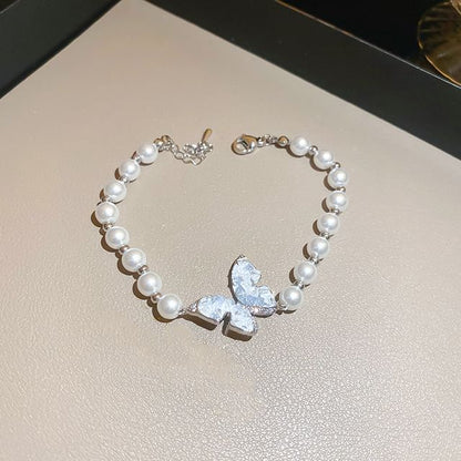 Necklace Butterfly Crystal Designs) / (Various Bracelet Faux Alloy