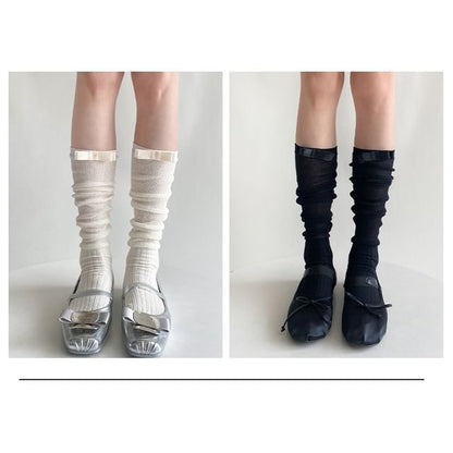 Ribbon Accent Socks / Set