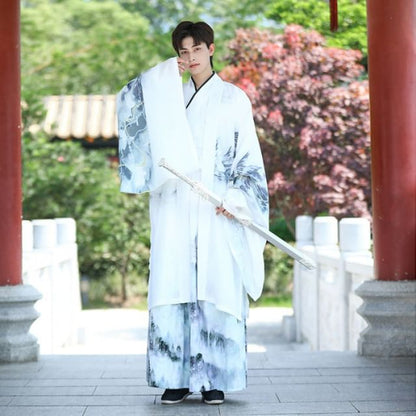 Eagle Print Hanfu Robe / Long