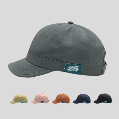Cap Applique Brim Baseball Short