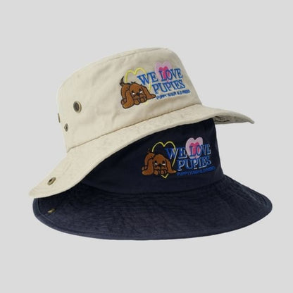 Embroidered Cartoon Hat Bucket