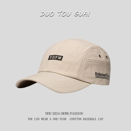 Embroidered Lettering Cap Baseball