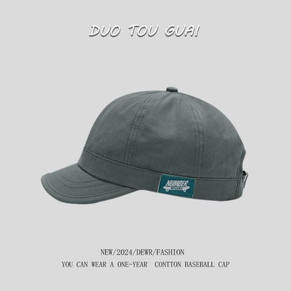 Cap Applique Brim Baseball Short