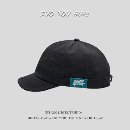 Cap Applique Brim Baseball Short