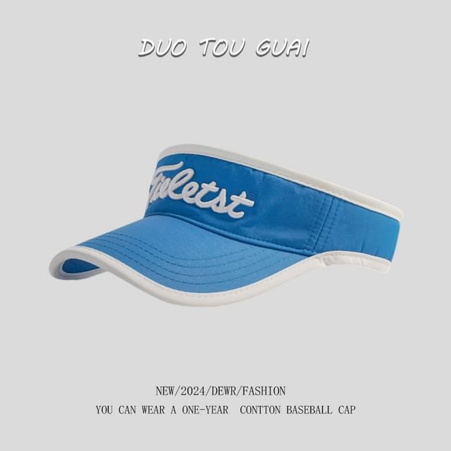 Sun Embroidered Lettering Contrast Visor Trim