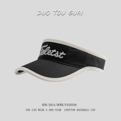 Sun Embroidered Lettering Contrast Visor Trim