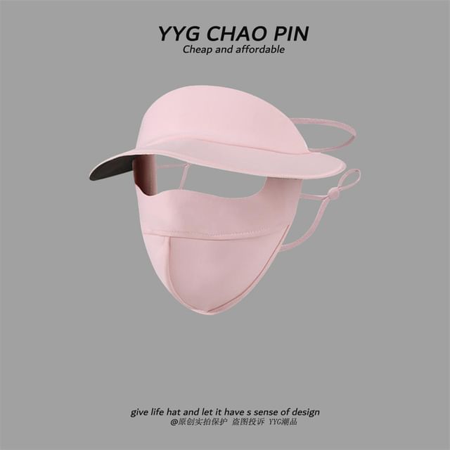 Protection Sun Brim Plain Cover Face with