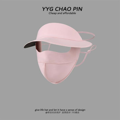 Protection Sun Brim Plain Cover Face with