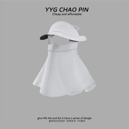 Neck Plain Sun with Cover Protection Flap Face