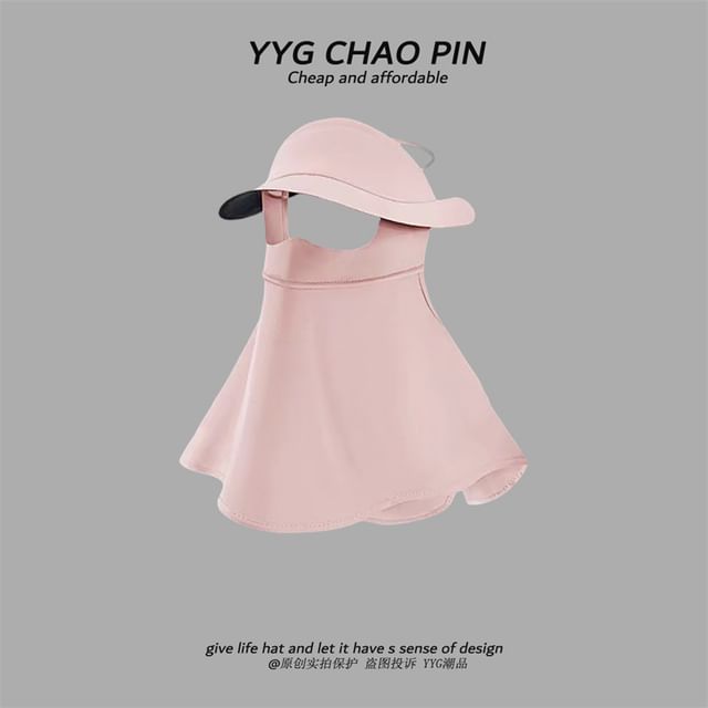 Neck Plain Sun with Cover Protection Flap Face