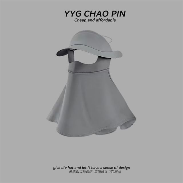 Neck Plain Sun with Cover Protection Flap Face