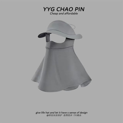 Neck Plain Sun with Cover Protection Flap Face