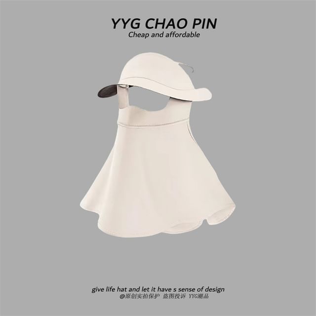 Neck Plain Sun with Cover Protection Flap Face