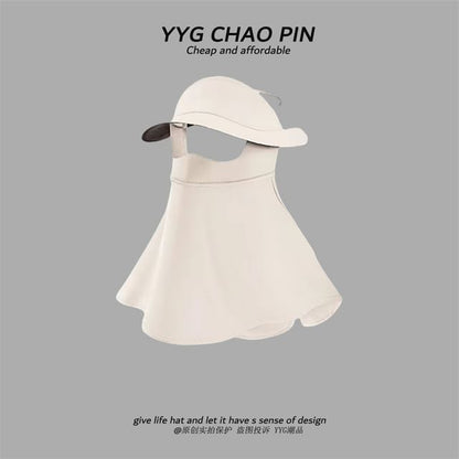 Neck Plain Sun with Cover Protection Flap Face