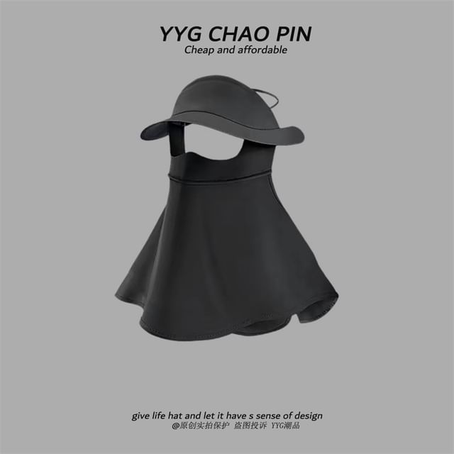 Neck Plain Sun with Cover Protection Flap Face