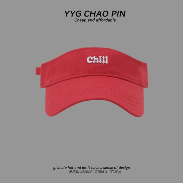 Sun Visor Embroidered Lettering