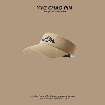 Visor Lettering Sun Embroidered