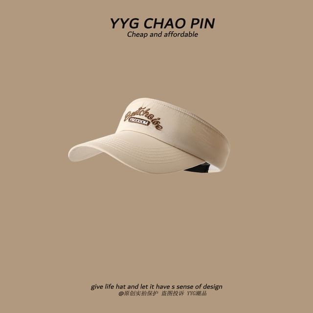 Visor Lettering Sun Embroidered