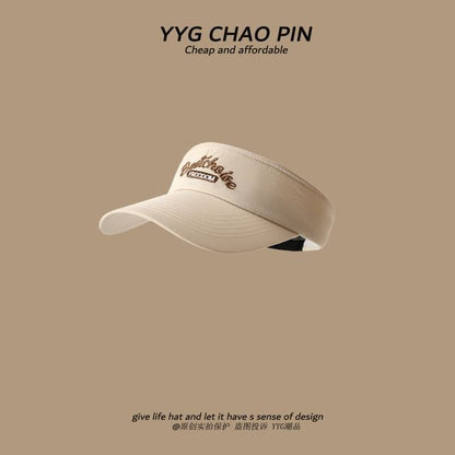 Visor Lettering Sun Embroidered