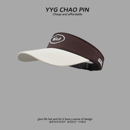 Two Tone Visor Lettering Sun Embroidered