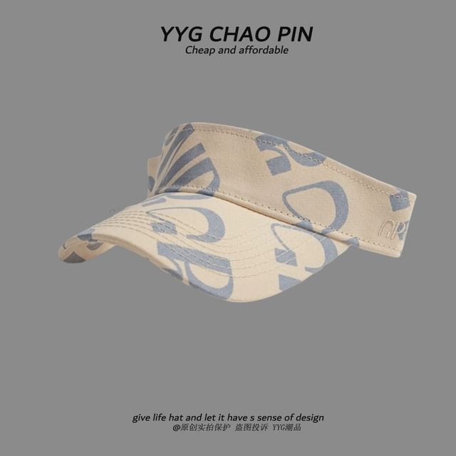 Print Lettering Sun Visor