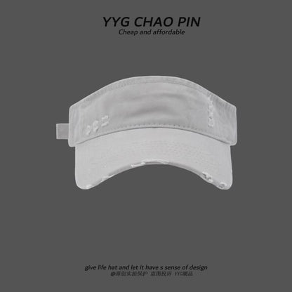 Distressed Plain Visor Sun