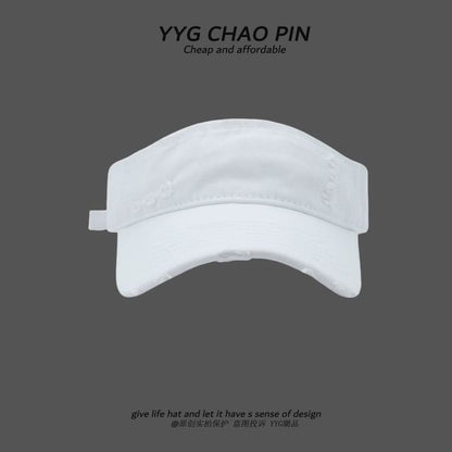 Distressed Plain Visor Sun