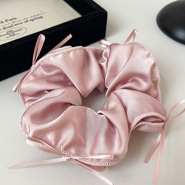 Bow Fabric Scrunchie