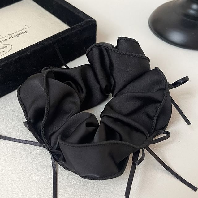 Bow Fabric Scrunchie