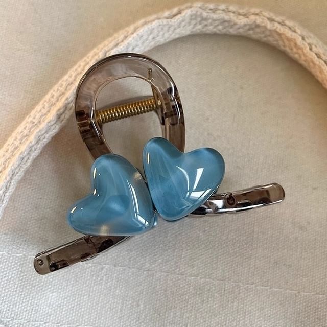 Heart Acrylic Hair Clamp