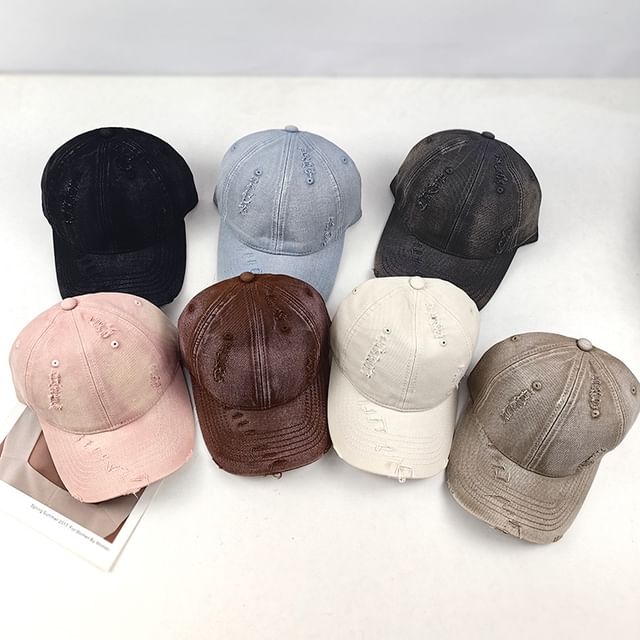 Distressed Cap Baseball