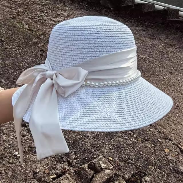 Bow Straw Hat