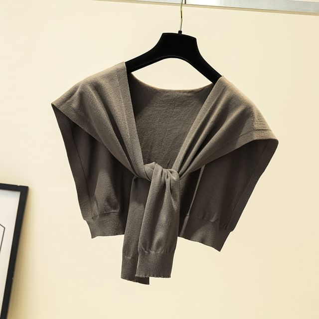 Plain Shawl Knot Knit