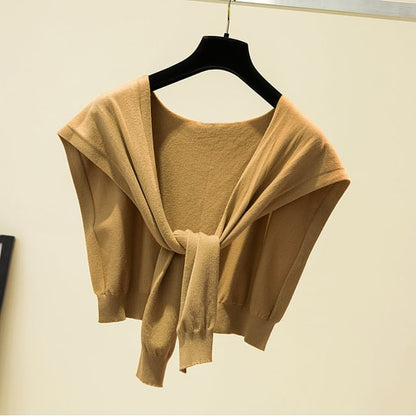 Plain Shawl Knot Knit