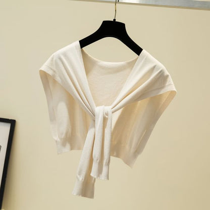 Plain Shawl Knot Knit