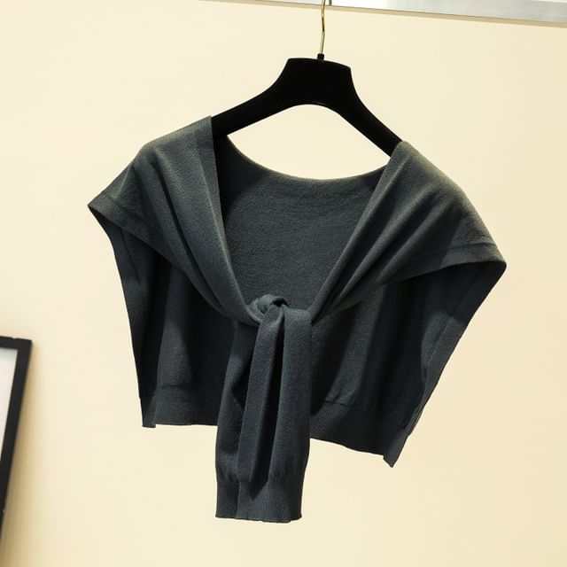 Plain Shawl Knot Knit