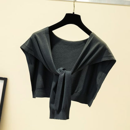 Plain Shawl Knot Knit