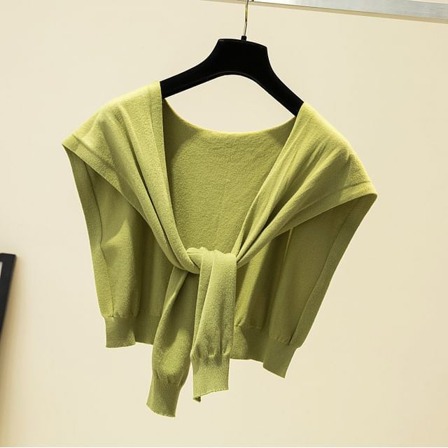 Plain Shawl Knot Knit