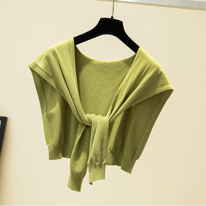 Plain Shawl Knot Knit