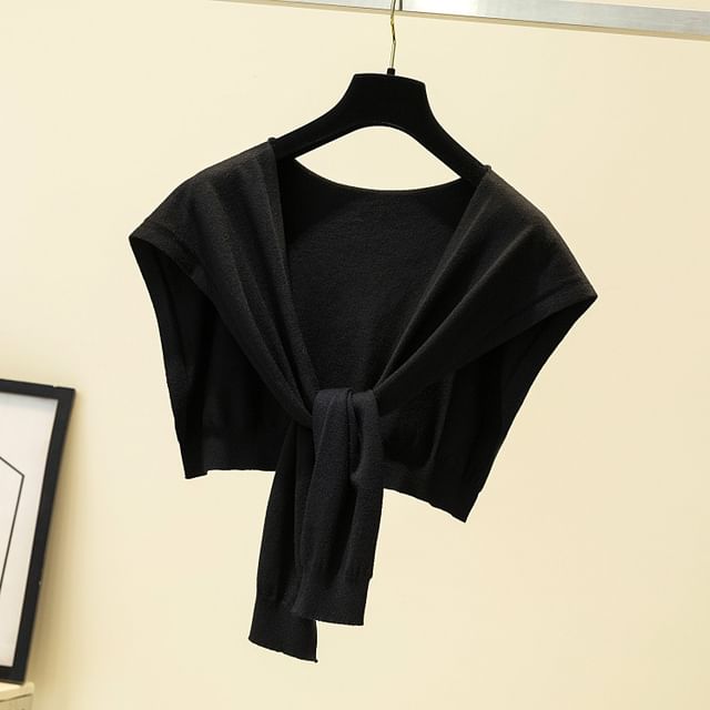 Plain Shawl Knot Knit