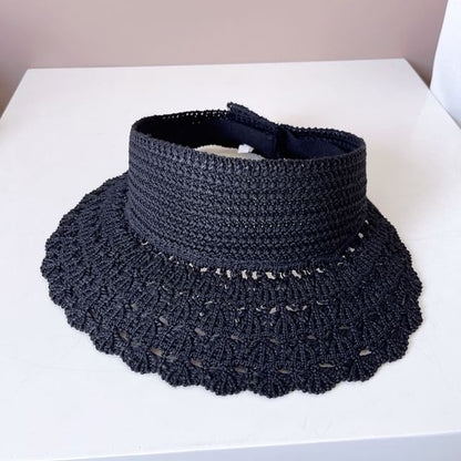 Sun Visor Plain Knit