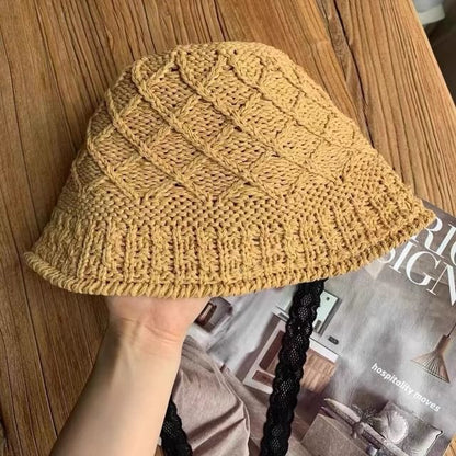 Plain Bucket Hat Knit