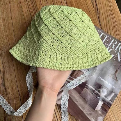 Plain Bucket Hat Knit