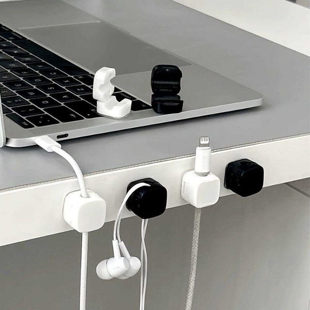 Plastic Adhesive Magnetic Cable Organizer / Set