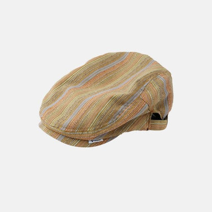 Striped Flat Cap