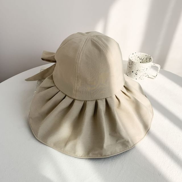 Ruched Sun Plain Hat