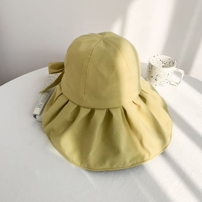 Ruched Sun Plain Hat