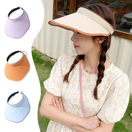 Contrast Trim Sun Visor